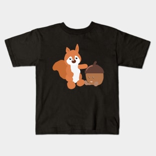 Squirrel with Acorn Kids T-Shirt